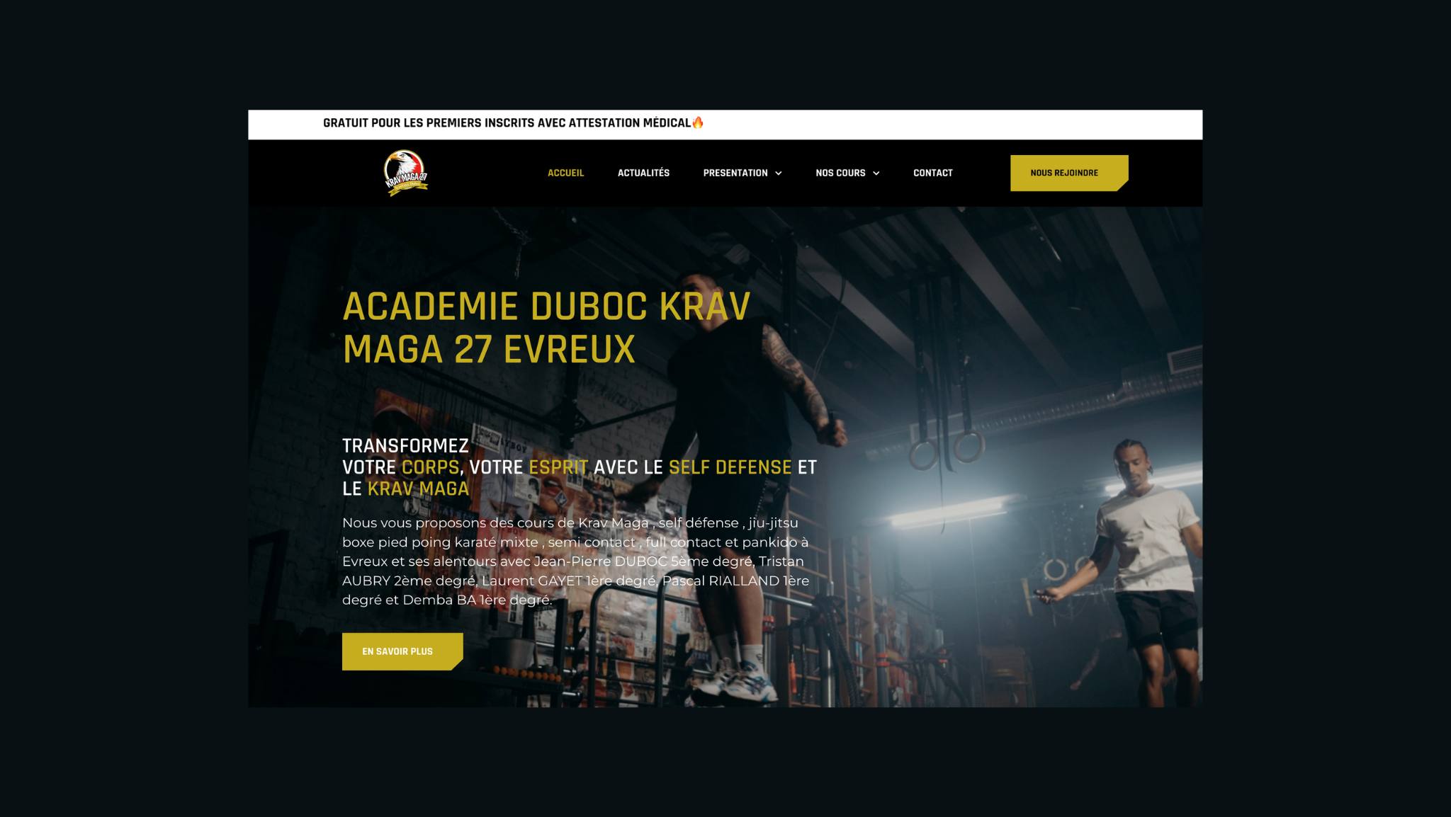 ACADÉMIE DUBOC KRAV MAGA 27 EVREUX